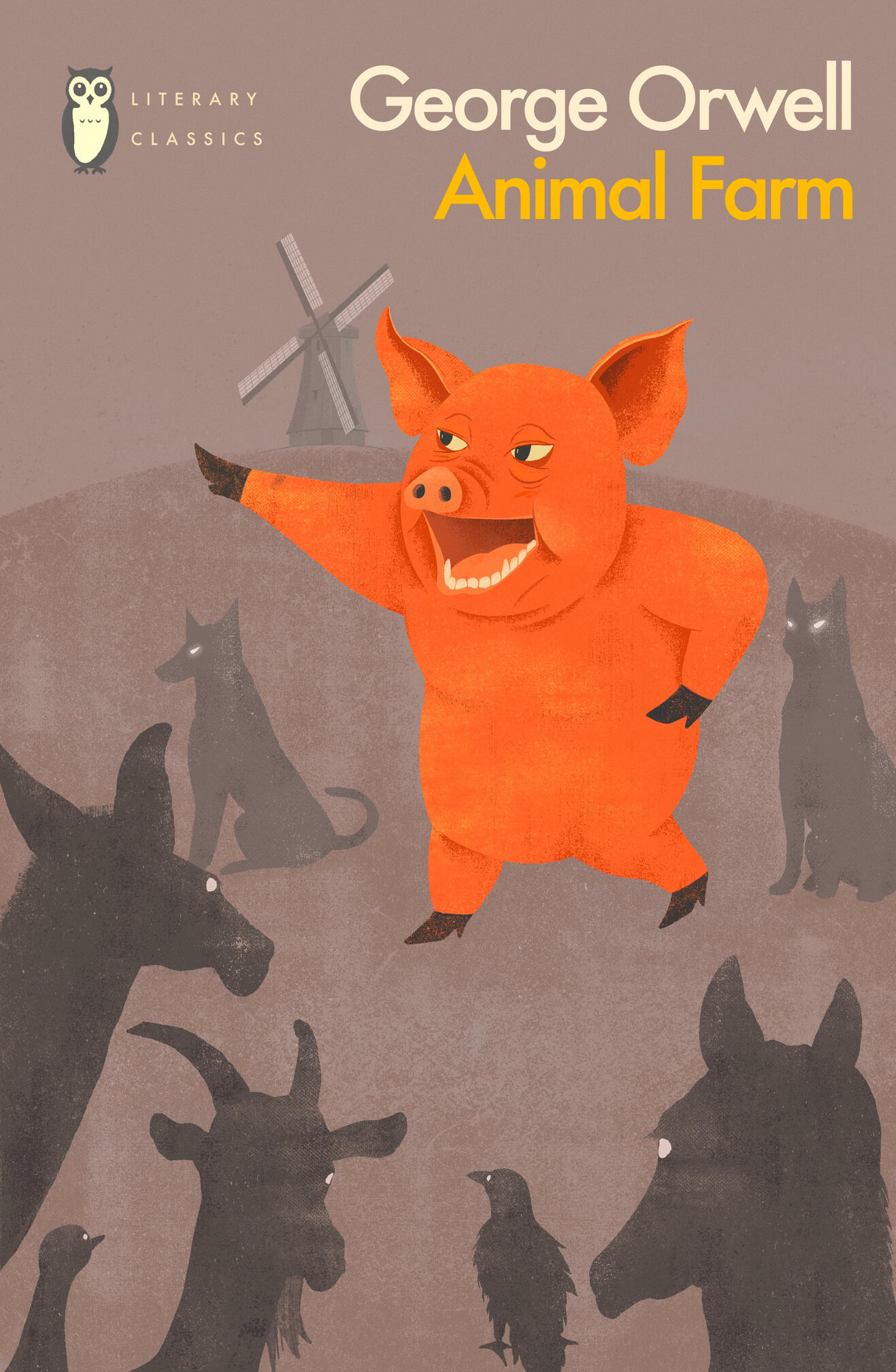 Book Cover Design for Animal Farm, by George Orwell